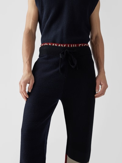 Tommy Hilfiger Hose mit Kontraststreifen Dunkelblau 3