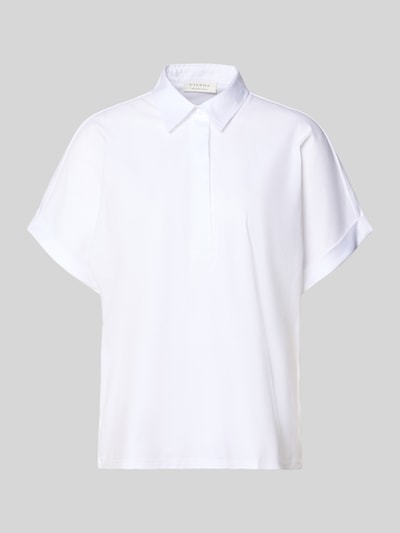 ETERNA Bluse mit kurzer verdeckter Knopfleiste Weiss 2