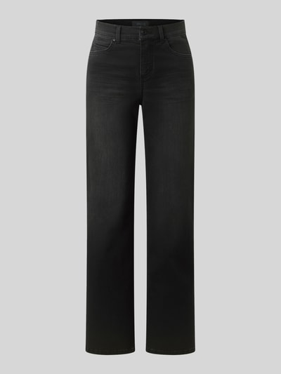 ANGELS High Waist Jeans mit Label-Patch Anthrazit 2