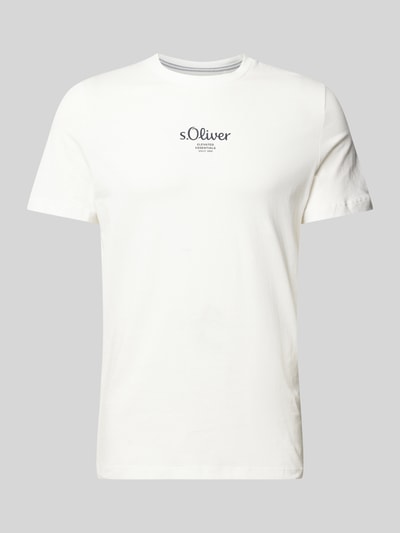 s.Oliver RED LABEL T-shirt met labelprint Wit - 2