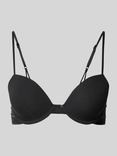 Calvin Klein Underwear Beha met cups en elastische band met label Zwart - 1