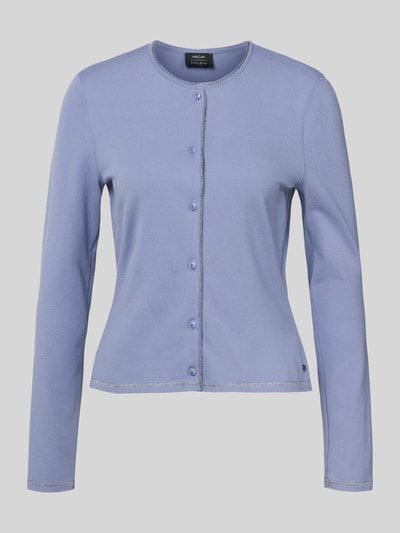 Marc Cain Kurtka z dzianiny z mieszanki wiskozy z okrągłym dekoltem Lawendowy 2