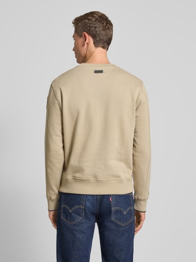 Blauer Usa Sweatshirt met labelprint, model 'Crosby' Beige - 5