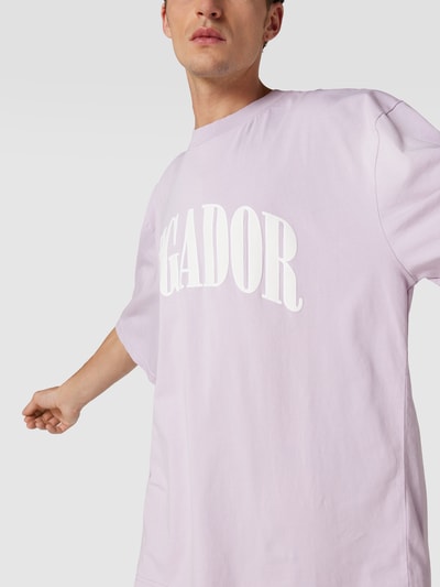 Pegador Oversized T-shirt met labelprint, model 'CALI' Lila - 3