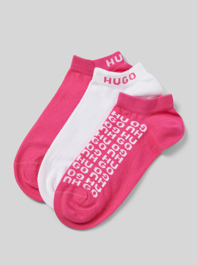 HUGO Socken mit Label-Detail im 3er-Pack Pink 1