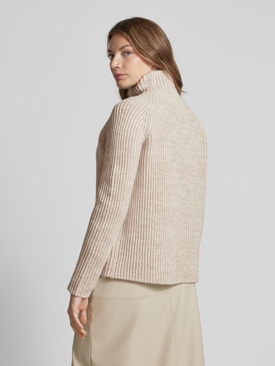 Drykorn Gebreide pullover met opstaande kraag, model 'ARWEN' Beige gemêleerd - 5