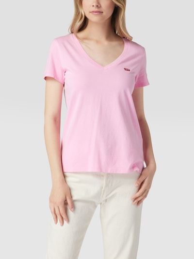 Levi's® T-Shirt mit Label-Patch Rosa 4