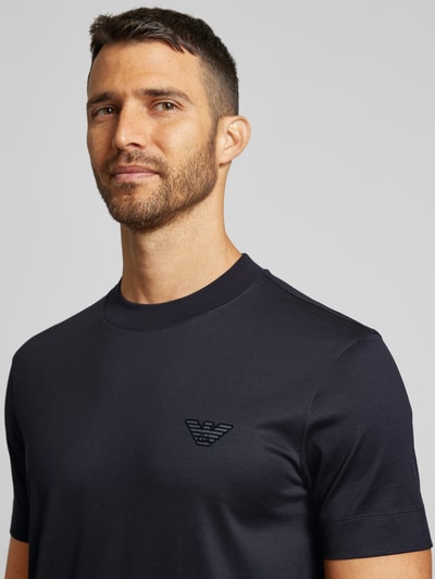 Emporio Armani T-Shirt mit Label-Print Marine 3