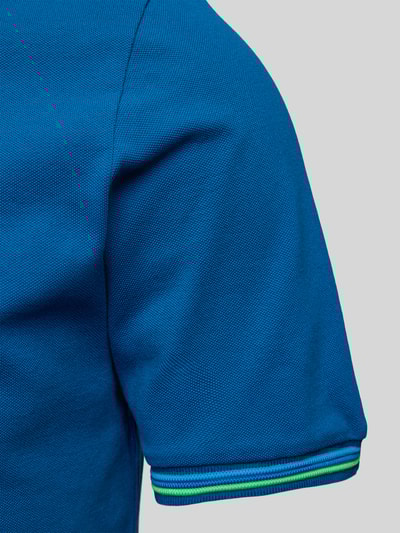 Sundek Poloshirt mit kurzer Knopfleiste Modell 'Brice' Blau 2