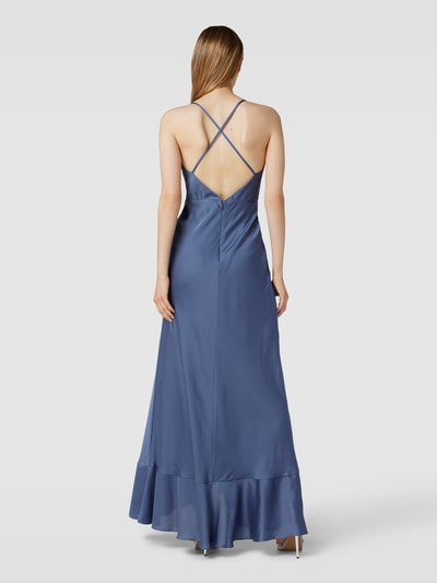 Jake*s Cocktail Abendkleid in Wickel-Optik Rauchblau 5