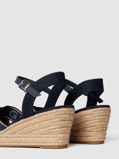 Tommy Hilfiger Wedges mit Brand-Schriftzug Dunkelblau 3