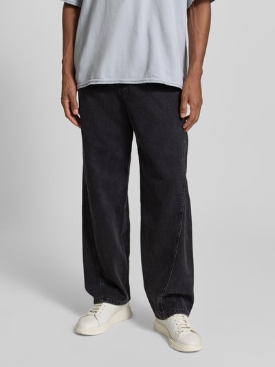 Armedangels Baggy jeans van puur katoen, model 'JAAMEO' Zwart - 4