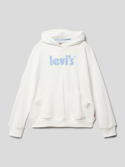 Levi’s® Kids Hoodie met labelstitching Wit - 1