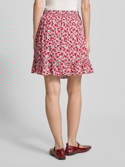 ICHI Minirok met strikceintuur, model 'AYA' Felroze - 5