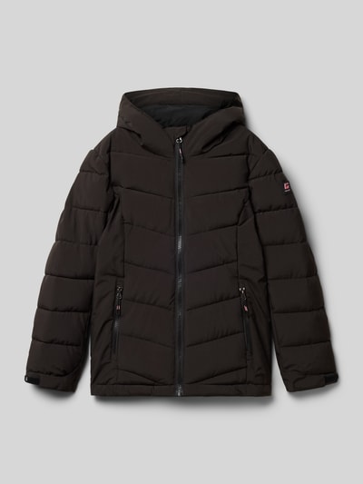 Killtec Functioneel jack met labelpatch Zwart - 1