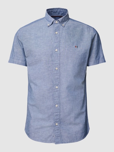 JACK & JONES Premium Freizeithemd mit Label-Stitching Modell 'SUMMER' Hellblau Melange 2