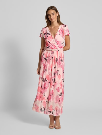 ZABAIONE Midikleid mit Taillengürtel Rosa 4