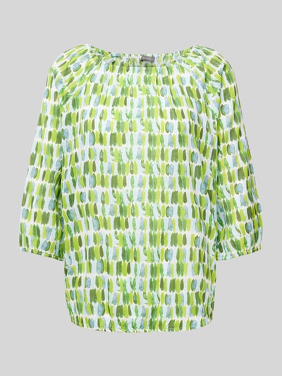 Montego Blouse met all-over motief Lichtgroen - 2