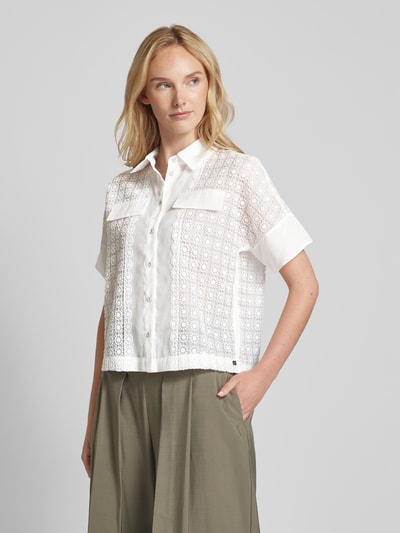 Marc Cain Blouse met gehaakt kant Offwhite - 4