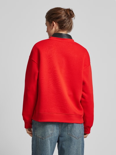 Gina Tricot Sweatshirt mit gerippten Abschlüssen Rot 5