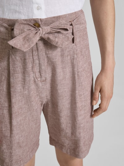 Christian Berg Woman Bermudas mit Stoffgürtel Camel Melange 3