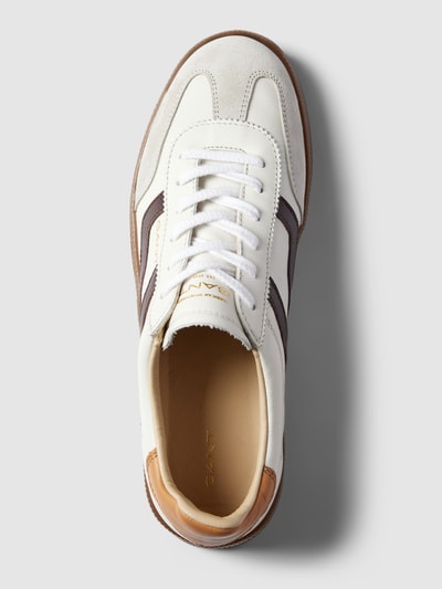 Gant Sneakersy skórzane z obszyciem w kontrastowym kolorze model ‘Cuzima’ Biały 3