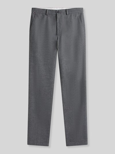 Tommy Hilfiger Slim Fit Gerade Hose aus Baumwoll-Mix mit Viskose-Anteil Modell 'DENTON' Hellgrau 2