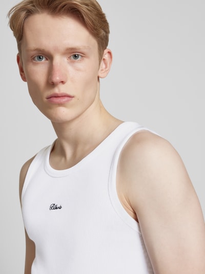 BLKVIS Tanktop mit Label-Stitching Weiss 3