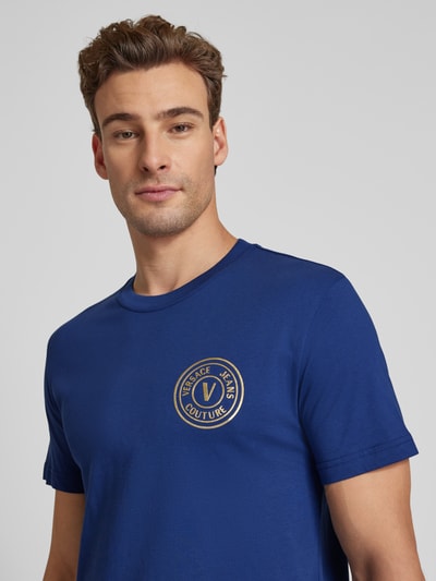 Versace Jeans Couture T-Shirt mit Label-Print Marine 3