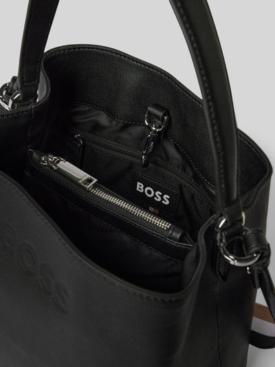 BOSS Shopper met labeldetail, model 'Addison' Zwart - 5