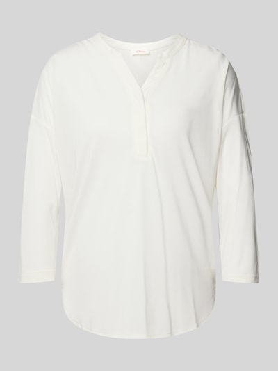 s.Oliver RED LABEL Relaxed Fit Jersey-Shirt mit überschnittenen Schultern Offwhite 2