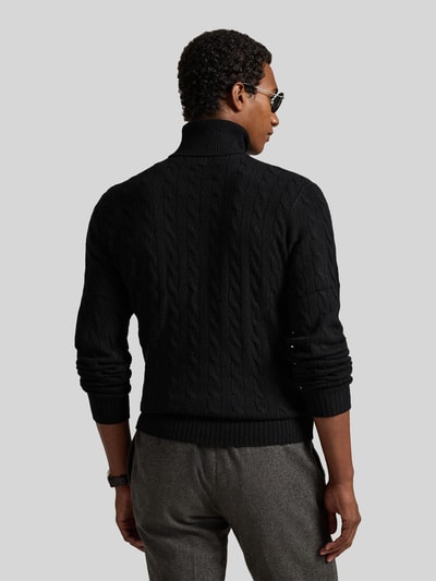 Polo Ralph Lauren Slim Fit Pullover aus Woll-Kaschmir-Mix Black 5