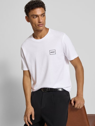 HUGO Regular Fit T-Shirt im 2er-Pack Modell 'DUGOPAK' Weiss 3