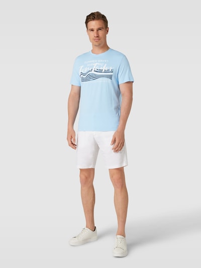 Tom Tailor T-Shirt mit Logo-Print Bleu 1