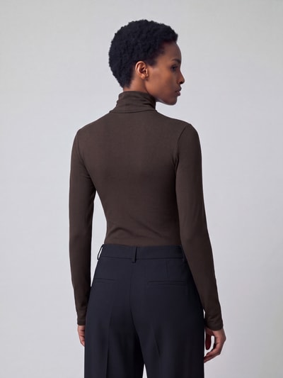 s.Oliver RED LABEL Pullover mit Rollkragen Jersey-Qualität Dunkelbraun 5