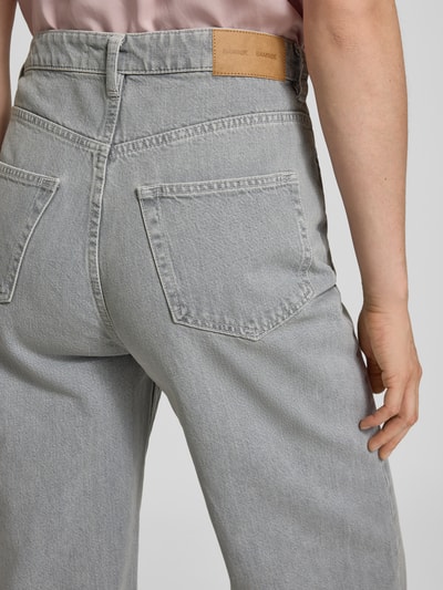 Samsøe Samsøe Jeansy z szeroką nogawką model ‘SHELLY’ Średnioszary melanż 3