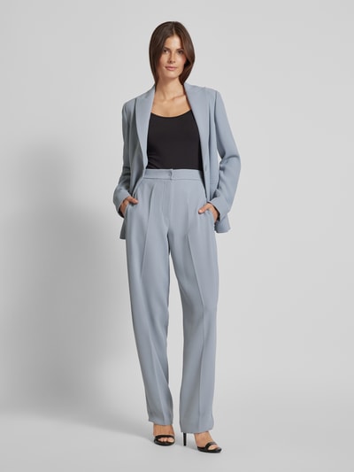 Emporio Armani Straight leg stoffen broek met geweven motief Lichtblauw - 1