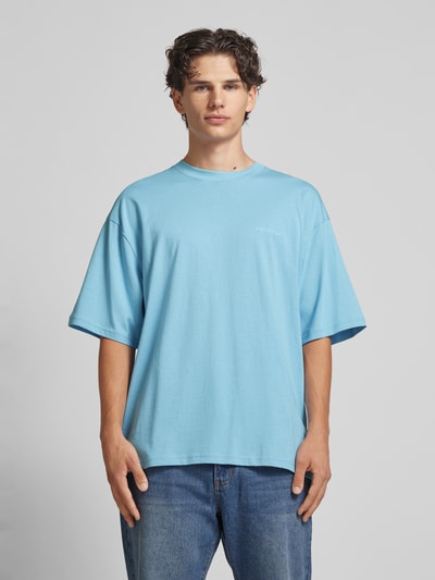 REVIEW Essentials oversized T-shirt  Rookblauw - 4