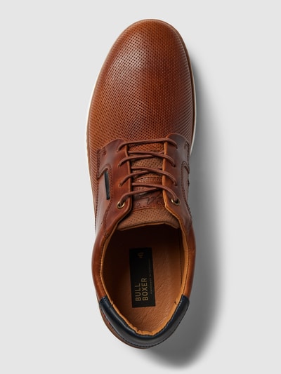 BULLBOXER Schnürschuhe mit Strukturmuster Cognac 4