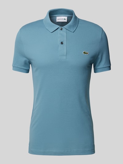 Lacoste Slim Fit Poloshirt mit Label-Patch Modell 'PIQUE' Rauchblau 1