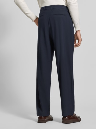 Matinique High Waist Chino mit Bundfalte Marine 5