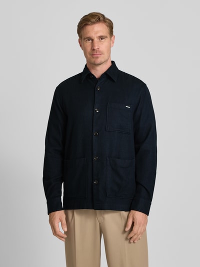 JOOP! Collection Kurtka z kieszenią na piersi model ‘Kaywin’ Granatowy 4