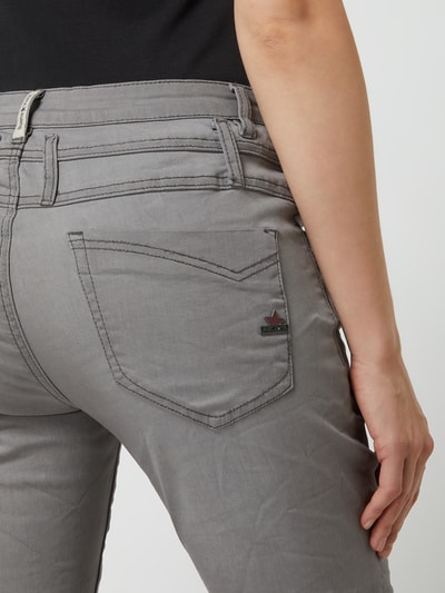 Buena Vista Jeans met smalle pasvorm en stretch, model 'Florida' Lichtgrijs - 3