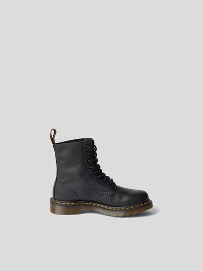 Dr. Martens Buty sznurowane ze szwem w kontrastowym kolorze Czarny 4