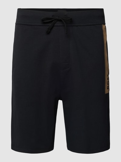 BOSS Sweatshorts mit Label-Print Modell 'Authentic' Black 2