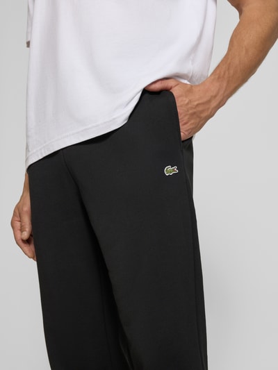 Lacoste Regular Fit Sweathose aus Baumwoll-Mix Black 3