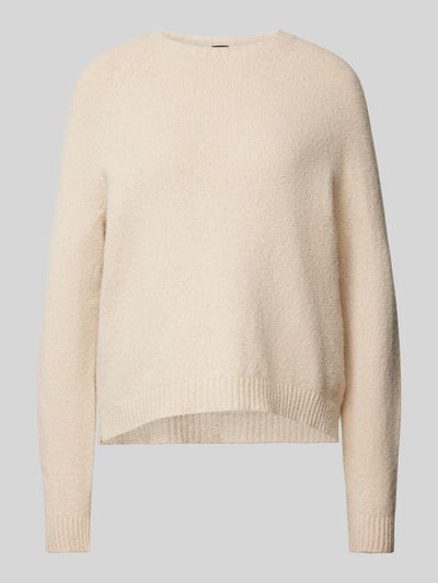 BOSS Gebreide pullover met ronde hals, model 'Febisan' Ecru - 2