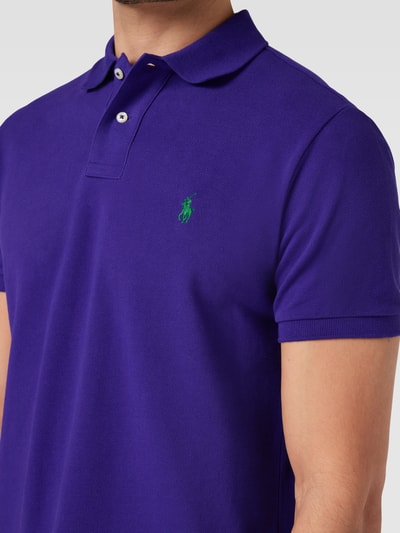 Polo Ralph Lauren Poloshirt mit Label-Stitching und Regular Fit Violett 3