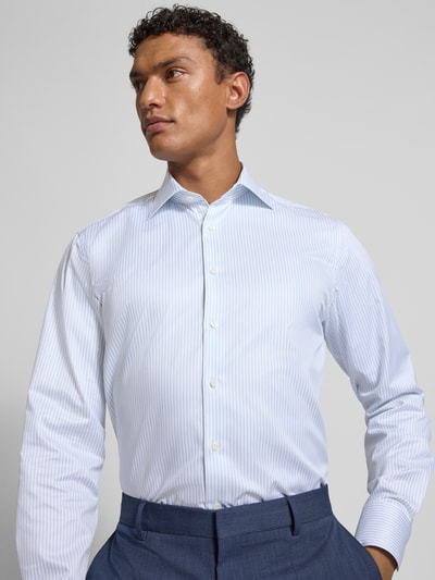 Stenstroms Regular Fit Business-Hemd mit Kentkragen Bleu 3