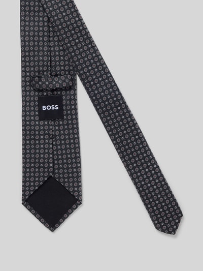 BOSS Stropdas van zijdemix Antraciet - 2